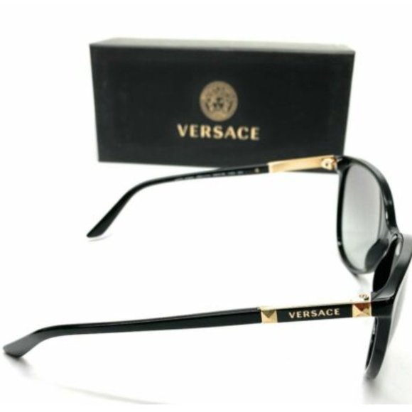 Versace Women\'s Black and Grey Gradient Sunglasses main image 4